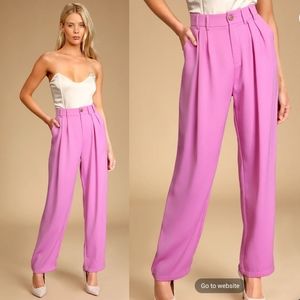 Sophisticated Take Light Purple High-Waisted Trouser Pants- Lulus